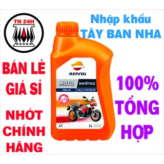 Nhớt Repsol Sintetico 10w40 tổng hợp toàn phần nhập Tây Ban Nha