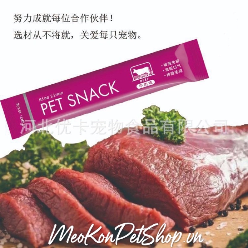 Súp thưởng Pet snack 15 gr loại mới nhiều màu cho thú cưng