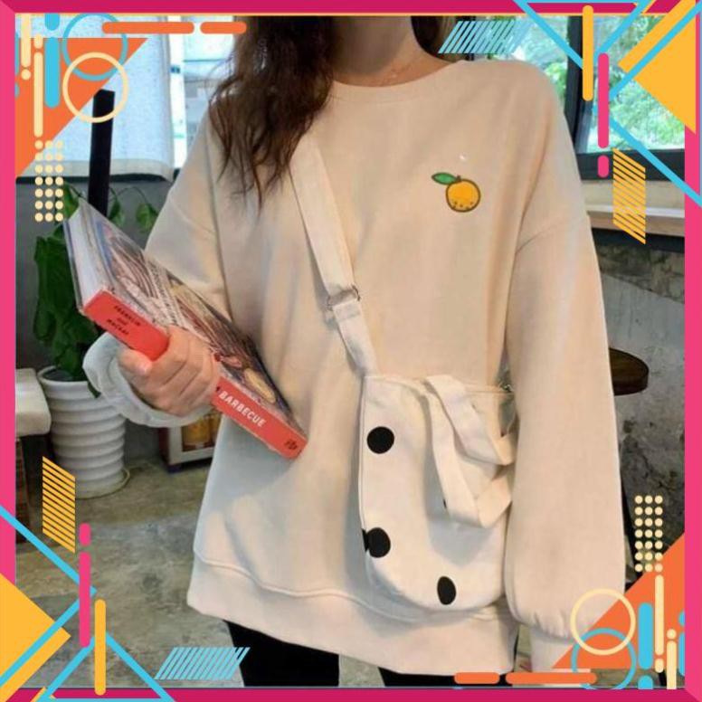 [Mặc là Auto Sang] Áo Sweater Thêu Trái Cây Hàn quốc form 60kg xì teen AD | BigBuy360 - bigbuy360.vn