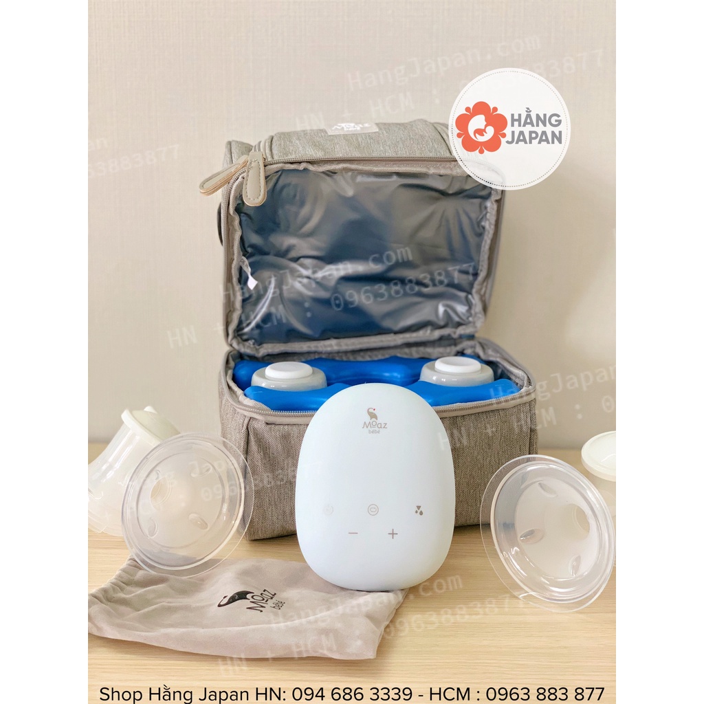 Máy hút sữa điện đôi MOAZ BÉBÉ MB – 029 hút êm, kiệt sữa, tăng tiết sữa - BH chính hãng 12 tháng