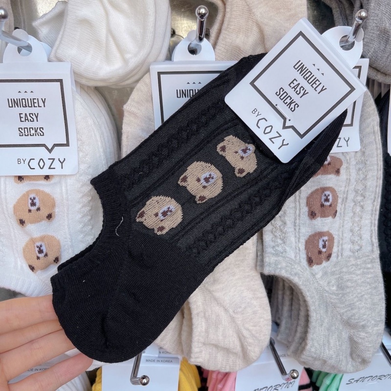 Vớ Thuyền Thoáng Khí Họa Tiết Hoạt Hình Phong Cách Nhật Bản