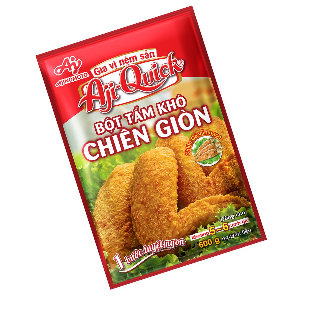 Combo 6 gói Bột tẩm khô chiên giòn Aji-Quick (42g/ gói)