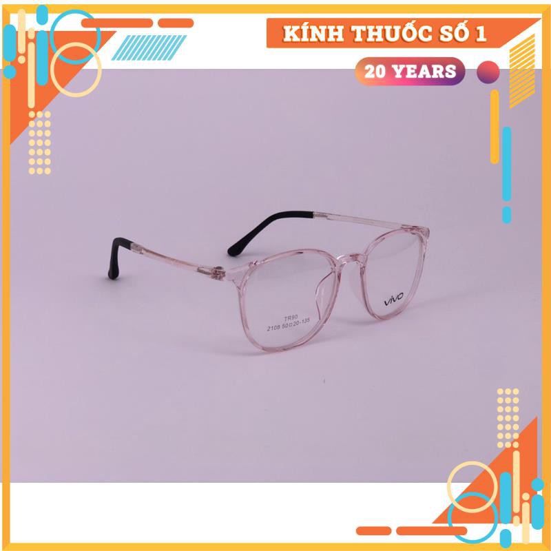 Gọng kính cận dáng vuông chất liệu nhựa dẻo thời trang VIVO