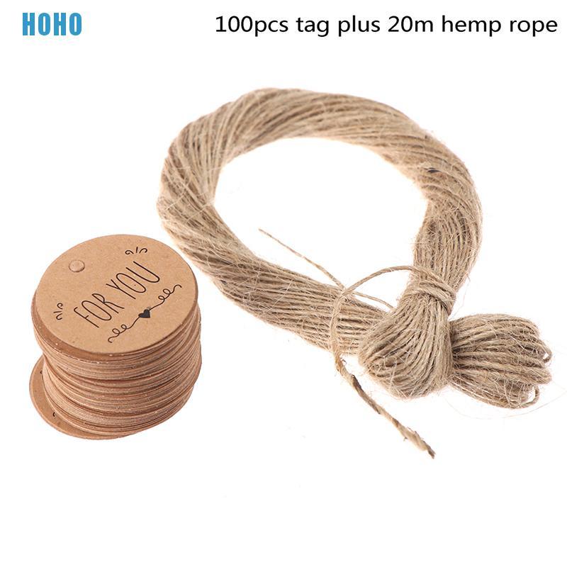 Bộ 100 Thẻ Giấy Có Trang Trí Hình Trái Tim