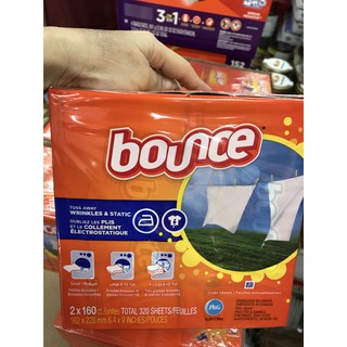 [Mẫu mới 2018] GIẤY THƠM Quần Áo 4 in 1 BOUNCE - Mỹ 160 tờ / Giấy thơm BOUNCE 160 tờ