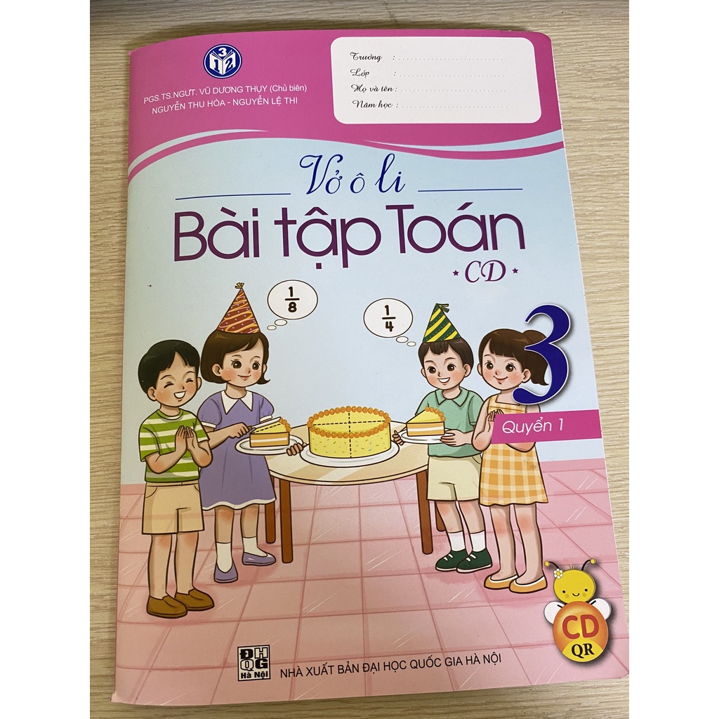 Sách - Vở ô li bài tập Toán bộ Cánh Diều lớp 3 (2 quyển - tích hợp QR code)