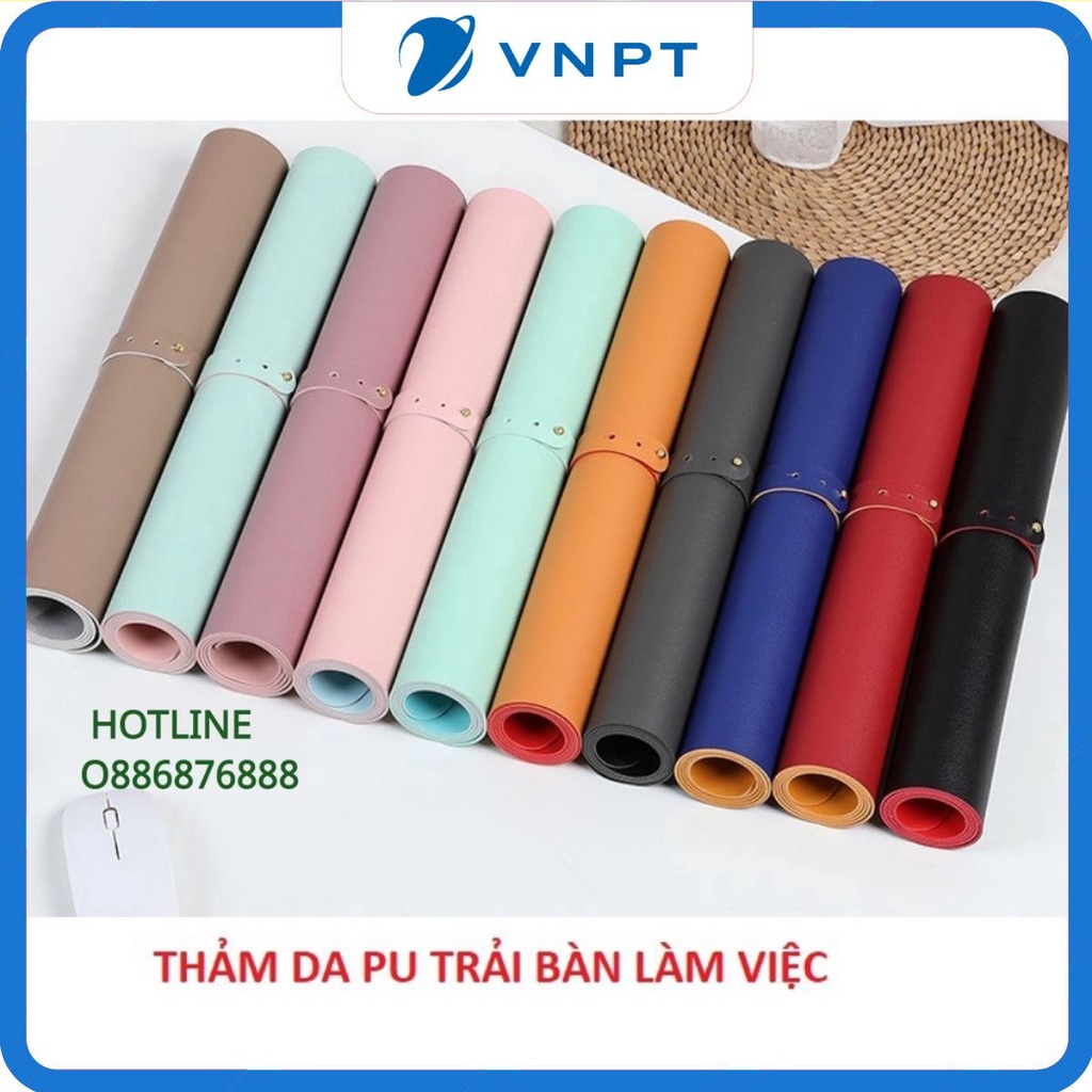 Thảm Da Trải Bàn Làm Việc DeskPad Da Size Lớn Kiêm Miếng Lót Chuột Máy Tính Cỡ Lớn Chống Nước Cao Cấp