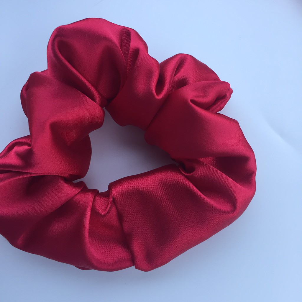 Cột tóc Vải Scrunchies - dây buộc tóc vải các màu vintage ảnh thật ( bảng 1)