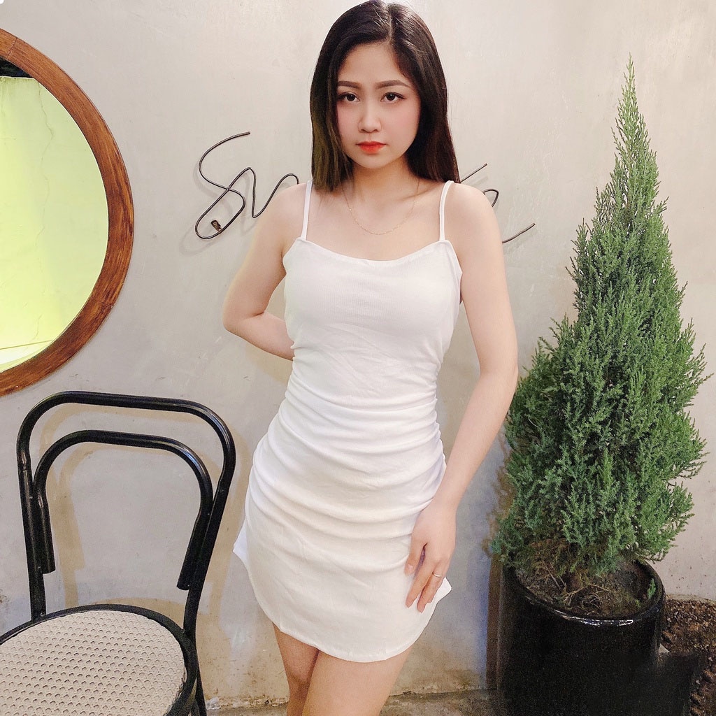váy 2 dây ôm body sexy, đầm 2 dây đẹp chất đẹp cao cấp sp007 | BigBuy360 - bigbuy360.vn