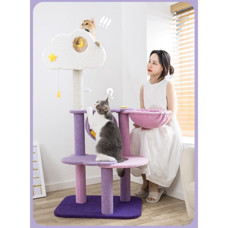 🌈TRỤ CÀO MÓNG, NHÀ CÂY LEO TRÈO CHO MÈO🌈 CỬA HÀNG MIN MON