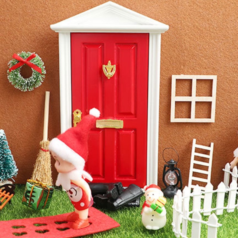 Set 1 / 12 Mô Hình Cây Thông Noel Mini Để Bàn Trang Trí Nhà Búp Bê