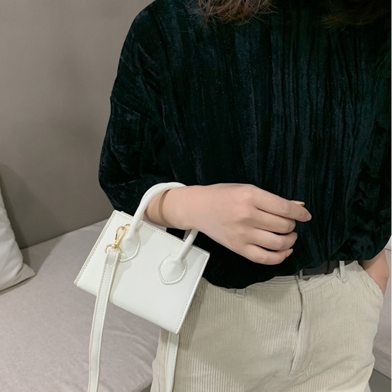 Túi đeo chéo mini IELGY hình vuông phong cách phương Tây thời trang cho nữ