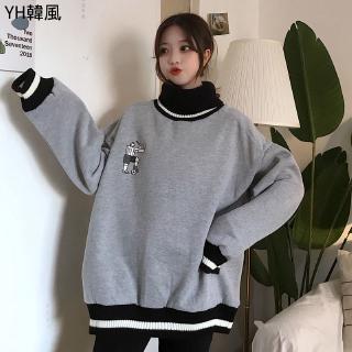 Áo Sweater Cổ Lọ Dáng Rộng Cỡ Lớn Cho Nữ 100kg