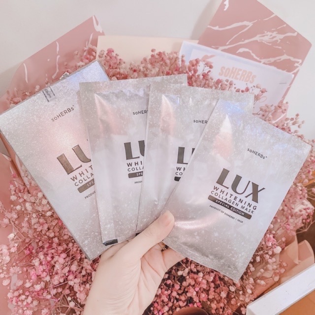 [HỘP 3 GÓI] Truyền Trắng Ủ Dịch Yến Tươi Collagen LUX soHERBs