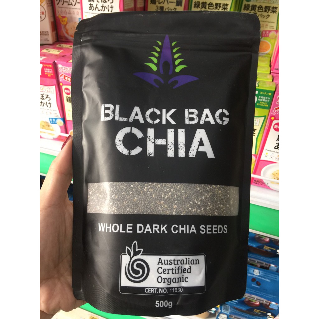 Hạt Chia Đen Black Bag Úc Gói 500g