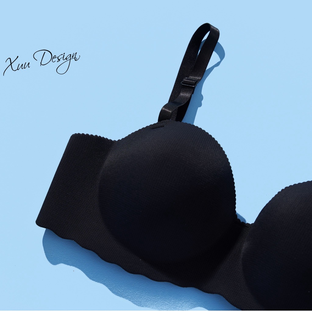 Áo ngực nữ đệm dày không gọng XUU, thiết kế viền lượn sóng nữ tính AV20
