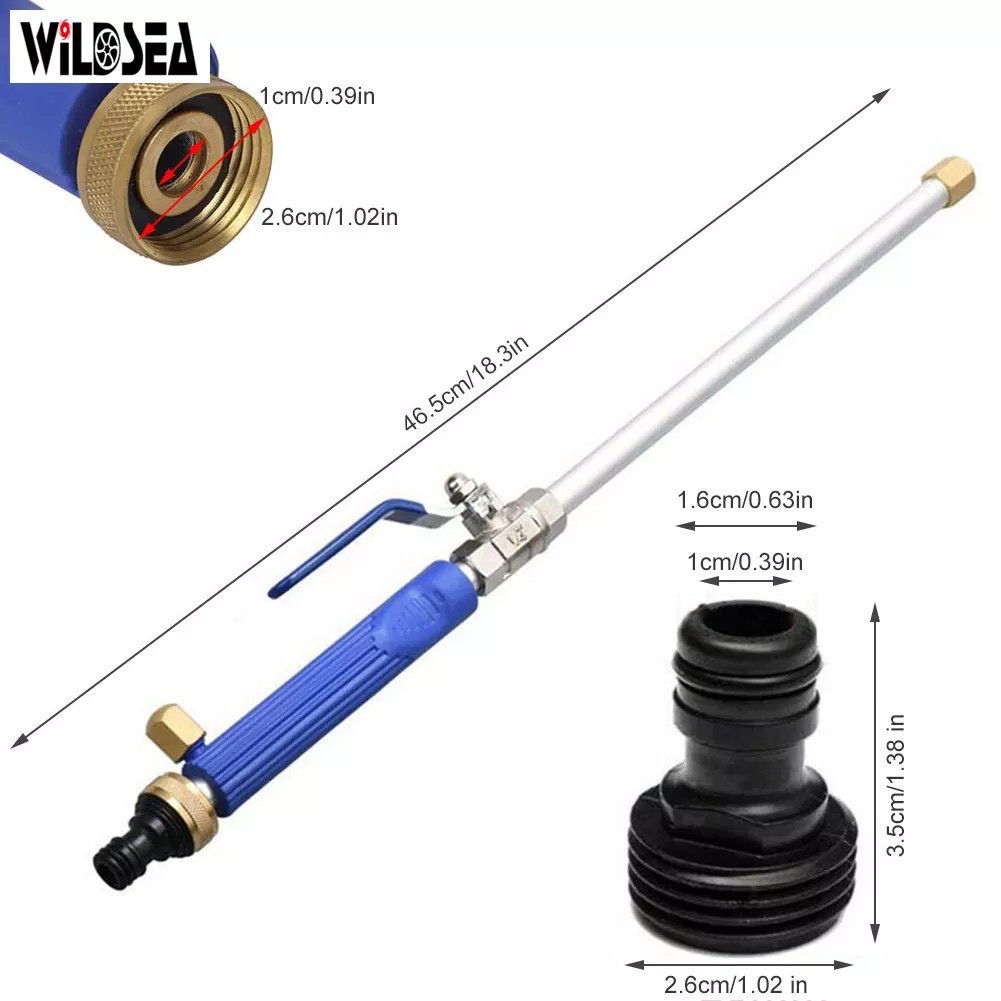 Vòi phun nước cao áp wildsea, thiết bị rửa xe hơi, xịt kim loại, dụng cụ rửa xe, làm vườn