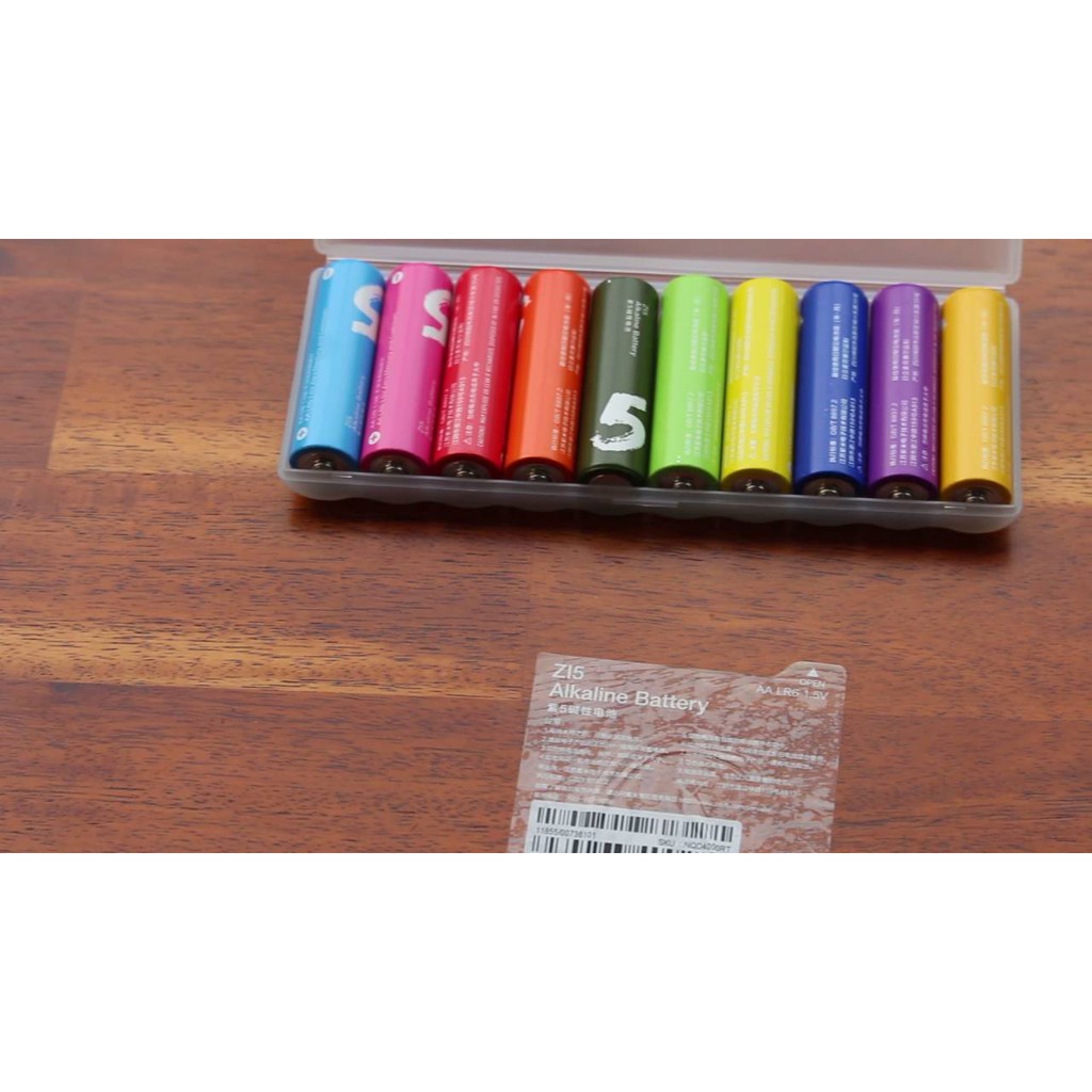 Pin tiểu AA Alkaline Xiaomi Rainbow 5 - 1 hộp 10 viên
