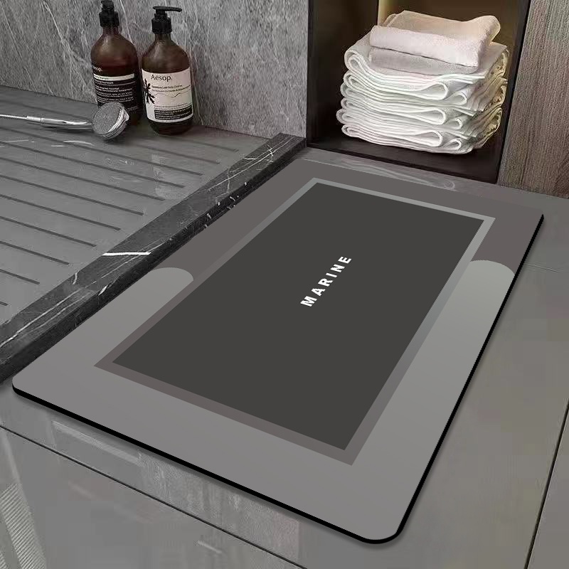 [khổ rộng 60x40cm] Thảm Lau Chân Silicon , Thảm chùi chân thấm nước, chống trượt, không bám mùi, màu ngẫu nhiên