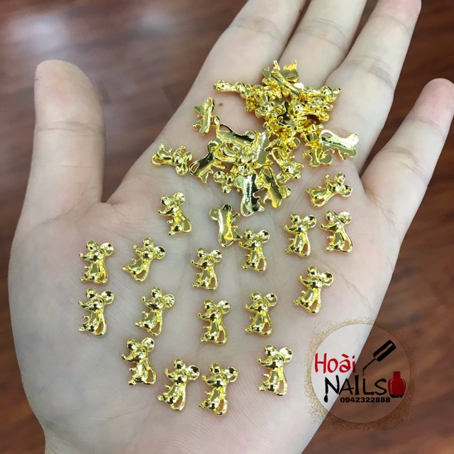 Charm chuột vàng 2020( set 10c) - Phụ kiện Nail Giá Rẻ