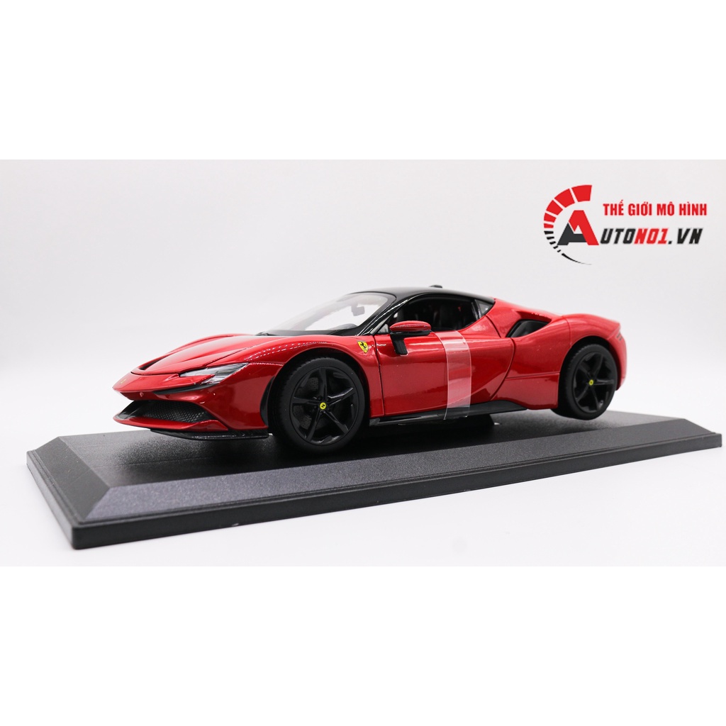 MÔ HÌNH XE FERRARI SF90 STRADALE RED 1:18 BBURAGO 7936