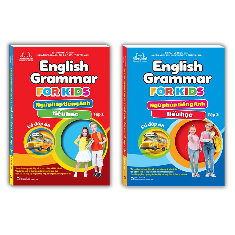 Sách - Combo 2c Ngữ pháp tiếng anh tiểu học t1+t2