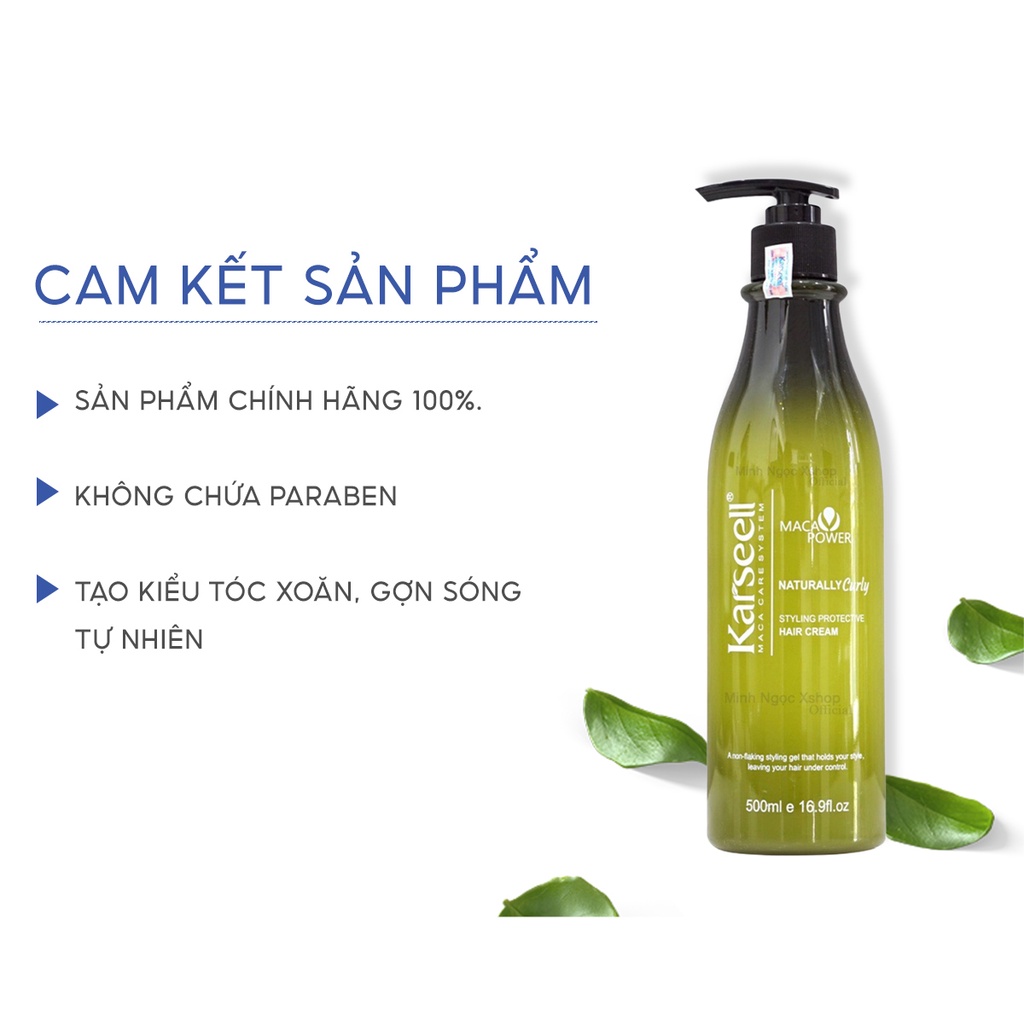 Gel tạo kiểu tóc uốn KARSEELL Naturally Curly 500ml