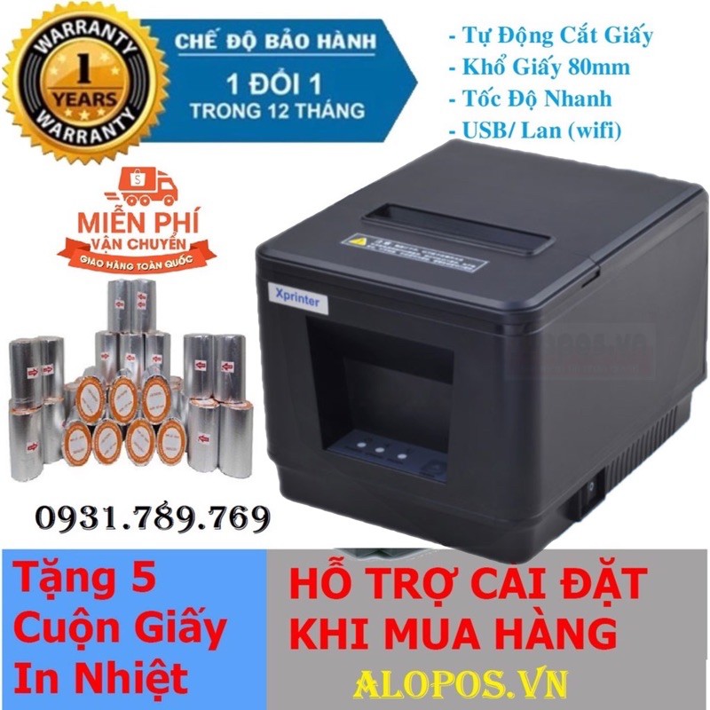 [Chính Hãng] Máy In Bill K80 (Tự Động Cắt Giấy)