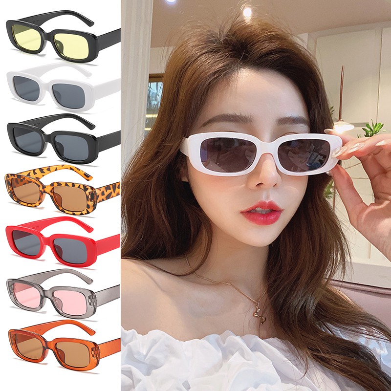 Kính Mát Kiểu Dáng Hình Chữ Nhật Thời Trang Vintage Cho Nữ
