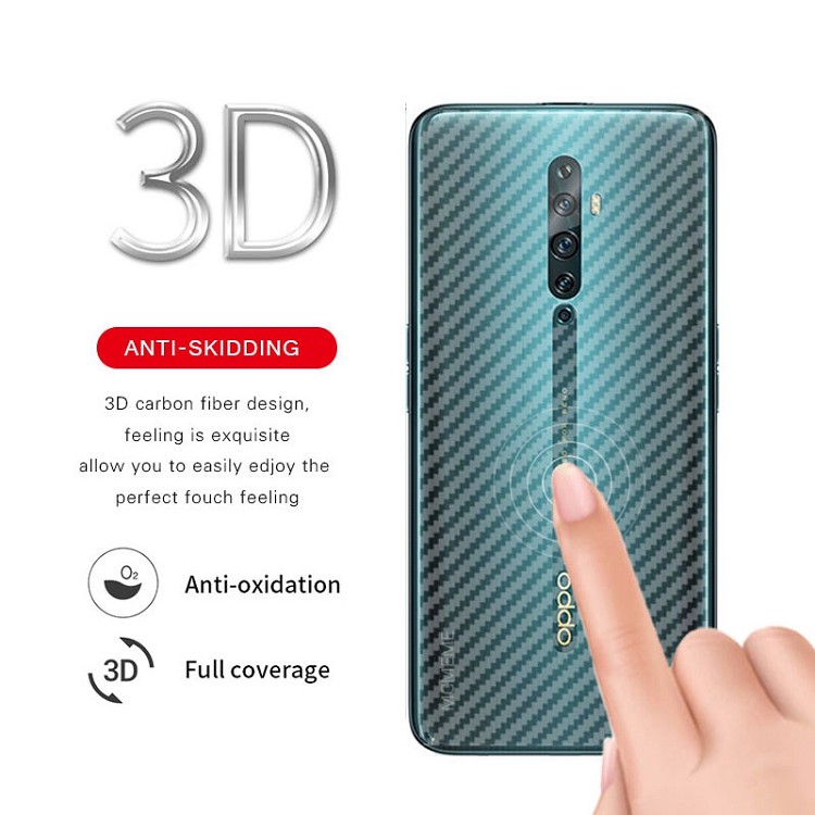 Miếng dán mặt lưng skin carbon Oppo Reno 2/ Reno 2F/ Reno 2Z