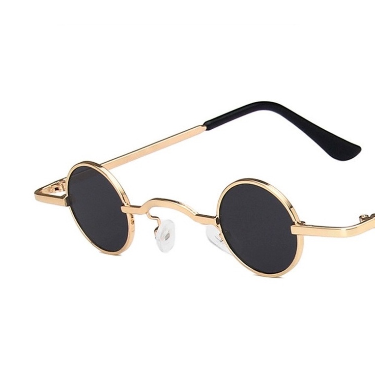 Kính Mát Gọng Tròn Siêu Nhỏ Phong Cách Cổ Điển Thời Trang Cho Nam Và Nữ