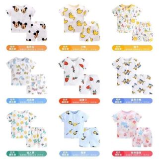 Bộ cotton giấy đùi quảng châu cho bé