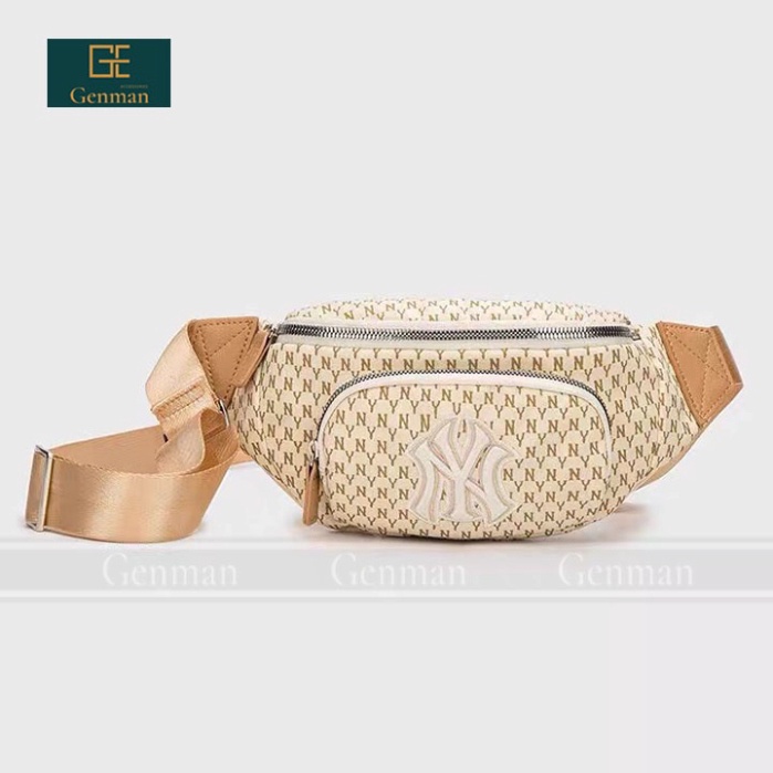 Túi Đeo Chéo NY MLB . Túi Đeo Chéo Nam Nữ In Họa Tiết Chìm NY DT STORE MENWEAR