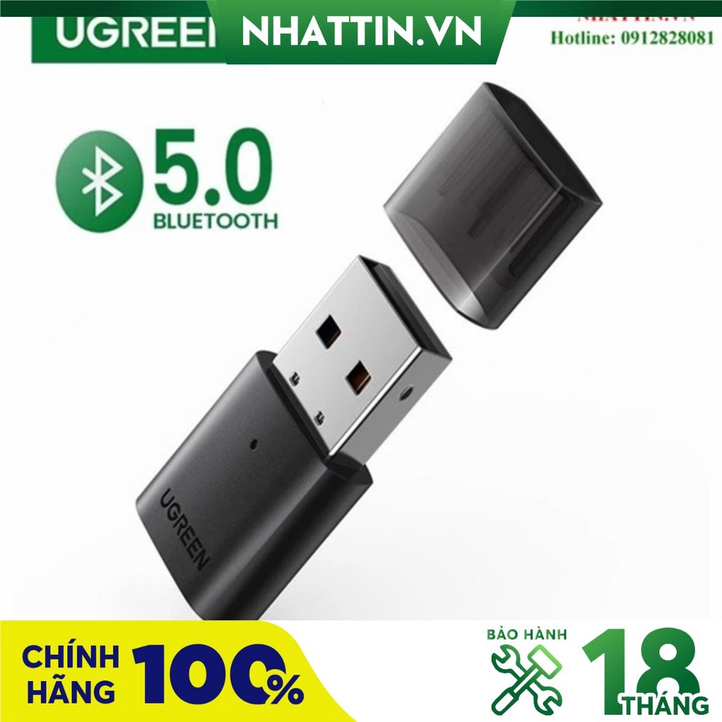 Thiết bị USB Bluetooth 5.0 Dongle chính hãng Ugreen 80889 cao cấp