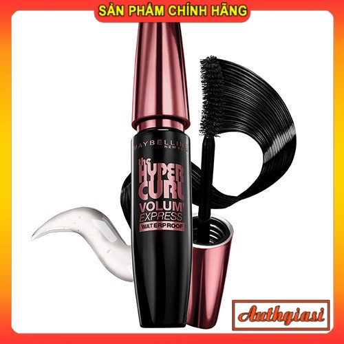 Mascara chuốt mi Maybelline Hyper Curl Waterproof đen siêu cong dài mi có vỉ