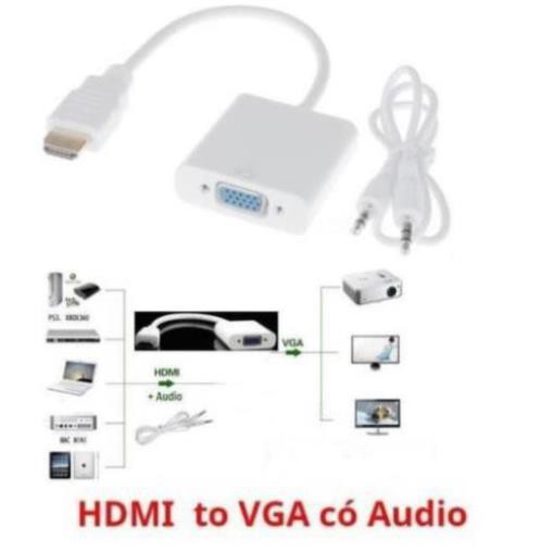 Cable chuyển Hdmi ra Vga có ngõ audio và không ngõ audio