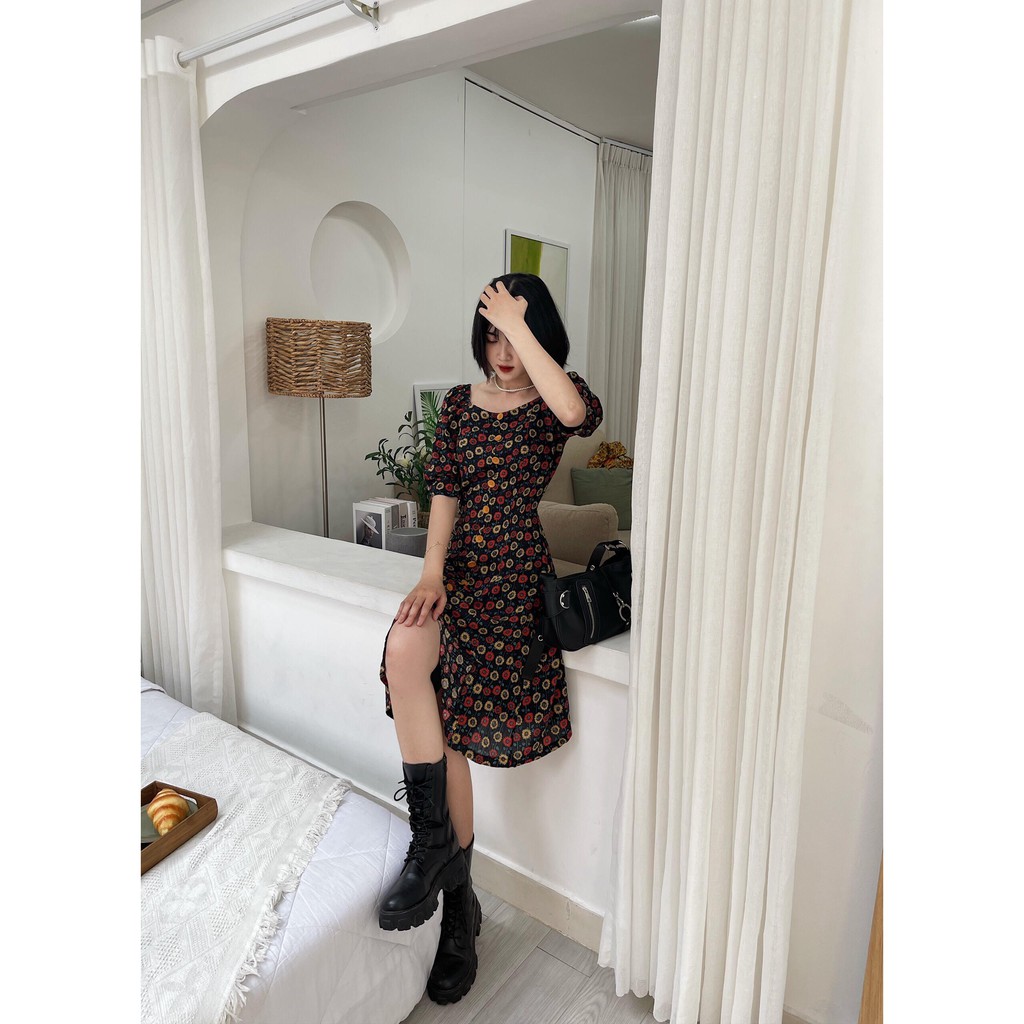 DII COLLECTION - Đầm thiết kế hoạ tiết Daisy