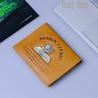 Ví Nam Da Bò USA  Dáng Đứng (Đựng được giấy tờ cũ)-Da thật-BH 24tháng-Full hộp làm quà tặng (CÓ VIDEO)V18