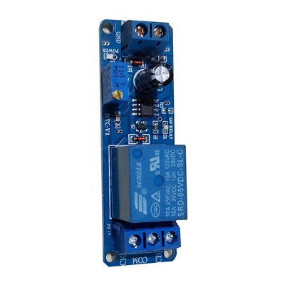 Mạch tạo thời gian trễ relay NE555 12Vdc - Đóng trể