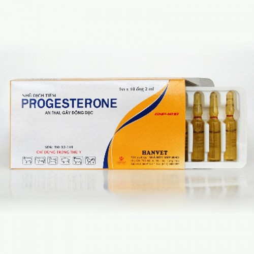 [BÁN CHẠY NHẤT] HANVET Progesterone Nhũ dịch tiêm An thai gấy động dục