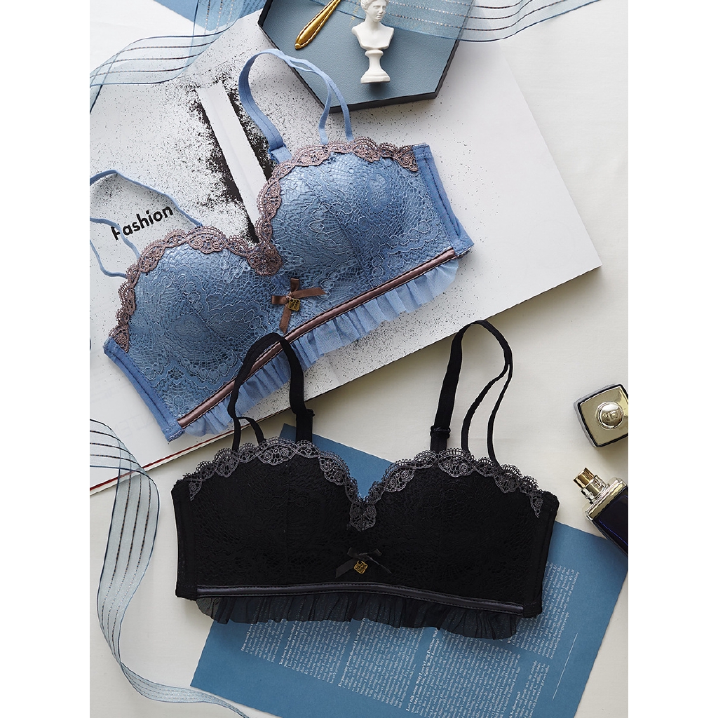 Bộ Đồ Lót Không Gọng Phối Ren Nâng Ngực Quyến Rũ Dành Cho Phái Nữ | BigBuy360 - bigbuy360.vn