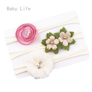 Set 3 băng đô đính hoa ngọc trai xinh xắn cho bé#39; s băng đô đội đầu