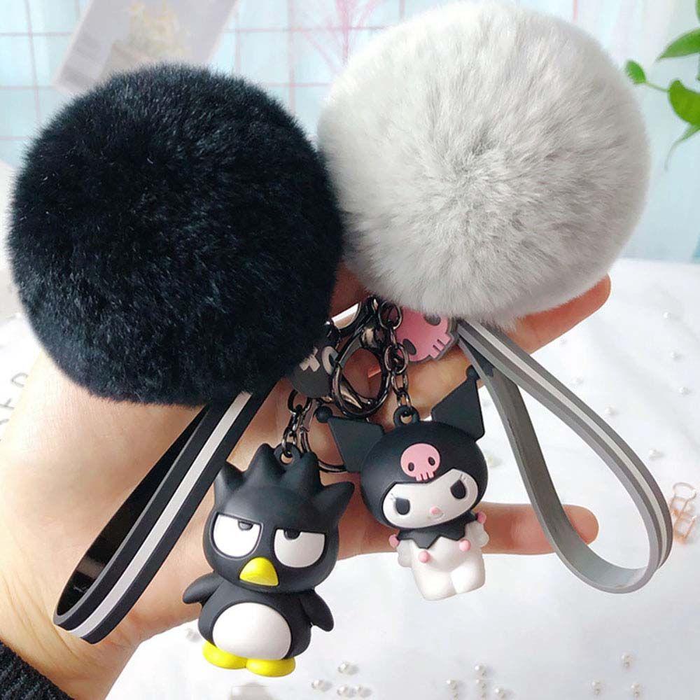 Rebuy1 Móc Khóa Hình Mèo Kitty / Ếch / Thỏ Tai To Đáng Yêu Thời Trang