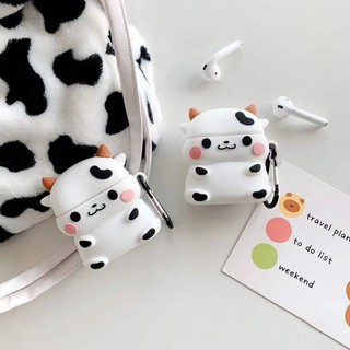 Case silicons Airpods hình Bò sữa đáng yêu dành cho Airpods 1/ 2
