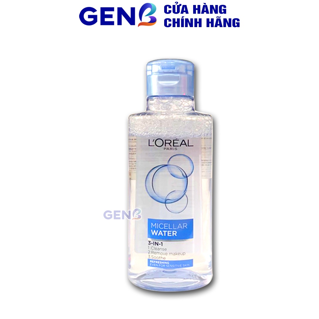 Tẩy Trang L oreal  95ml CHÍNH HÃNG - Nước Tẩy Trang Loreal Mini 30ml Cho Da Dầu Mụn, Da Nhạy Cảm,Da Khô - Mỹ Phẩm GENB