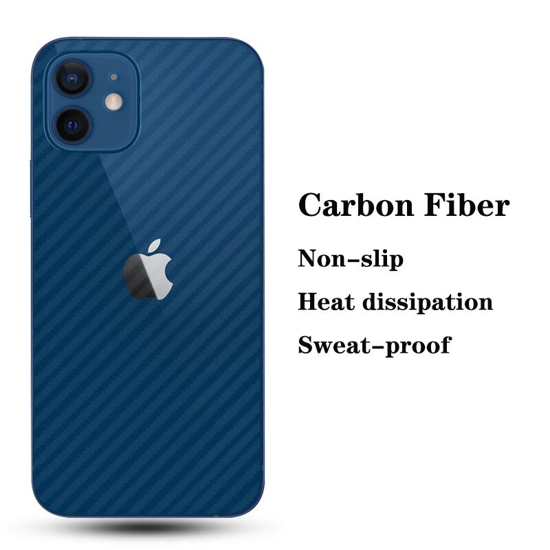 Phim Dán Bảo Vệ Màn Hình Họa Tiết Sợi Carbon Cho iPhone 14 13 11 12 Pro Max Plus 7 8 Plus X XS Max XR SE 2020 2022 SE3