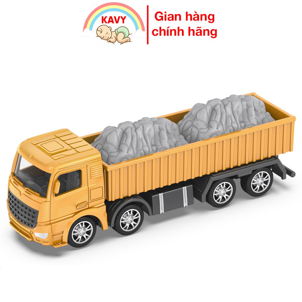 Đồ chơi mô hình xe tải chở đồ KAVY hơp kim sắt và nhựa an toàn, chi tiết sắc sảo, bền, đẹp, có thể trưng bày