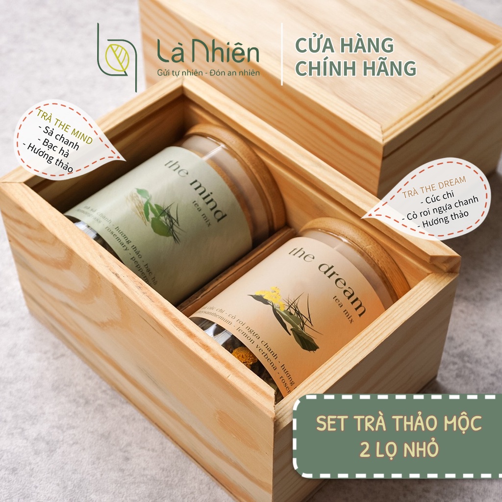 Quà Tặng Mẹ, Sinh Nhật Trà Thảo Mộc Hộp Gỗ Khắc Theo Yêu Cầu. Set Quà Tặng doanh nghiệp Yên - Là Nhiên