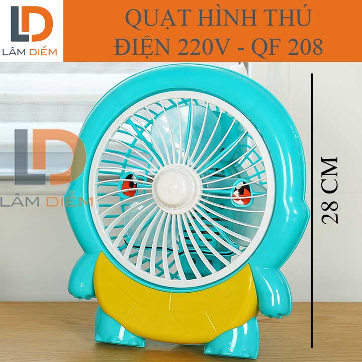 QUẠT SẠC USB TÍCH ĐIỆN XOAY TỰ ĐỘNG CÓ ĐÈN LED NĐ 2232