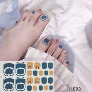 Sticker dán móng chân 3D cực xinh set 22 miếng- KinaKino
